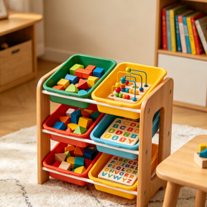 Toy Organizer with Removable Bins